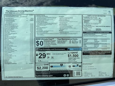Certified 2025 BMW 330i xDrive Sedan w/ Convenience Package AWD/4WD image 11