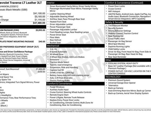 Used 2019 Chevrolet Traverse LT w/ LT Premium Package AWD/4WD image 6