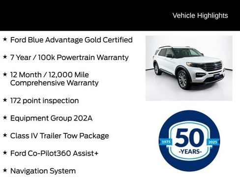 Certified 2023 Ford Explorer XLT w/ Equipment Group 202A AWD/4WD image 6