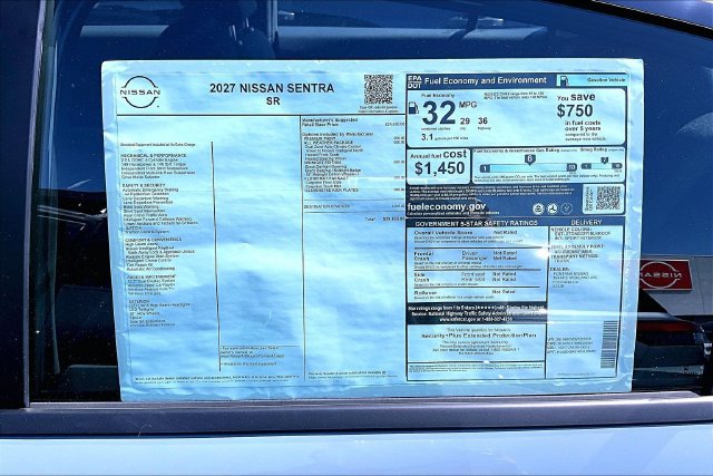 New 2027 Nissan Sentra SR w/ SR All Weather Package FWD image 13