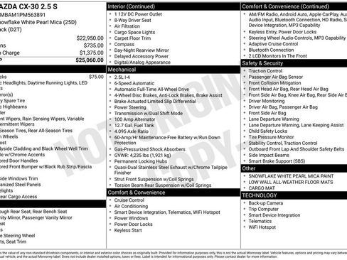 Used 2023 MAZDA CX-30 AWD 2.5 S image 2