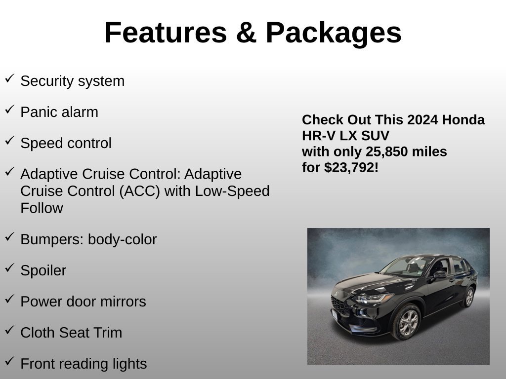 Certified 2024 Honda HR-V LX image 20