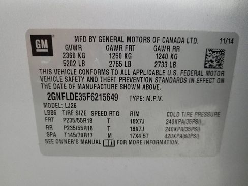 Used 2015 Chevrolet Equinox LTZ w/ LPO, Protection Package image 33