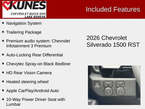 New 2026 Chevrolet Silverado 1500 RST w/ RST Select Package AWD/4WD image 3
