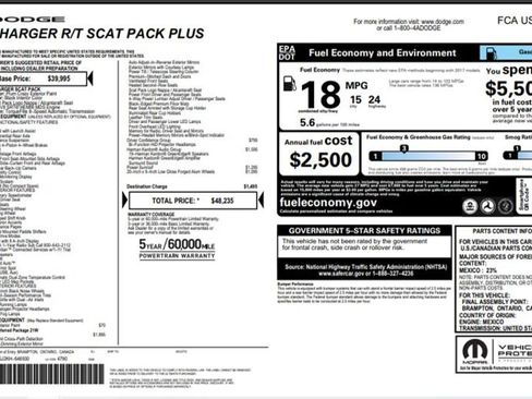 Used 2019 Dodge Charger Scat Pack w/ Plus Group image 2