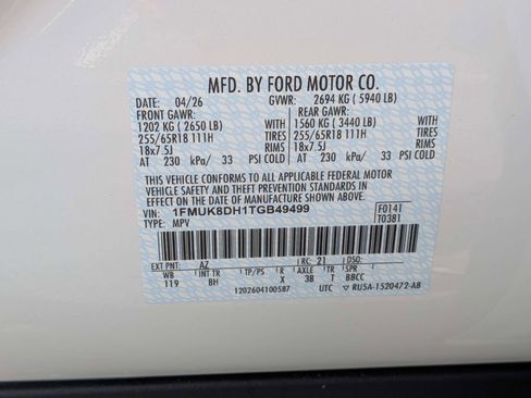 New 2026 Ford Explorer Active AWD/4WD image 15