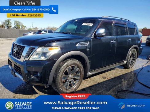 Used 2017 Nissan Armada Platinum w/ Captain Seat Package image 1
