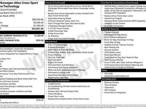 Used 2023 Volkswagen Atlas Cross Sport SE w/ Panoramic Sunroof Package AWD/4WD image 32