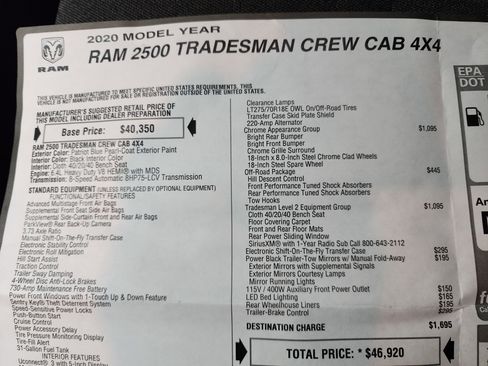 Used 2020 RAM 2500 Tradesman image 44