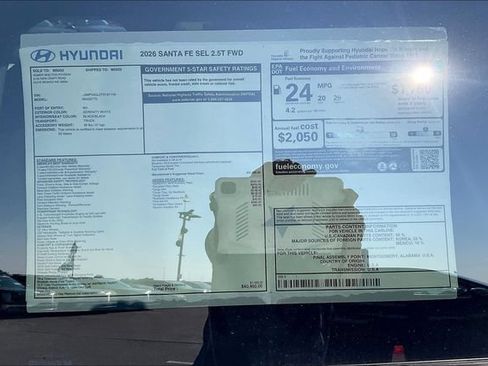 Certified 2026 Hyundai Santa Fe SEL FWD image 14