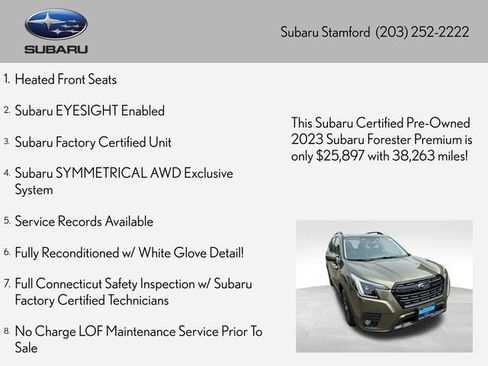 Certified 2023 Subaru Forester Premium AWD/4WD image 2