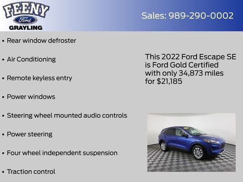 Certified 2022 Ford Escape SE image 13