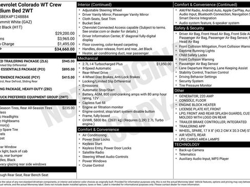 Certified 2023 Chevrolet Colorado W/T w/ Advanced Trailering Package RWD image 12
