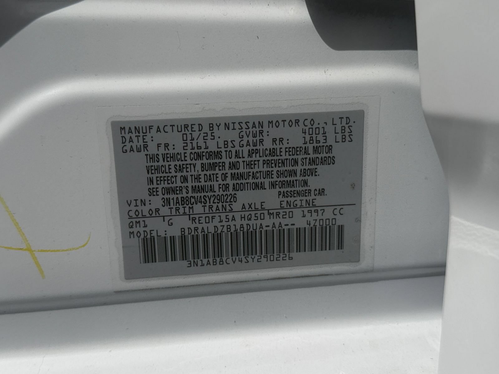 Used 2025 Nissan Sentra SV FWD image 28