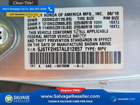 Used 2010 Honda Crosstour EX-L image 16