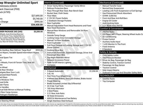 Used 2016 Jeep Wrangler Unlimited Sport w/ Quick Order Package 24S AWD/4WD image 6