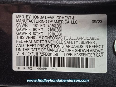 Certified 2024 Honda Civic EX-L image 14