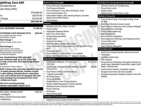 Used 2024 Chevrolet Brightdrop 600 w/ Commercial Equipment Package AWD/4WD image 4