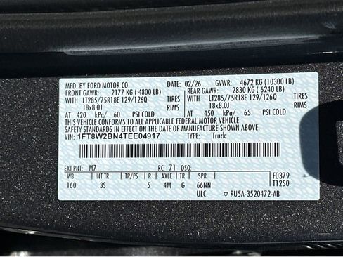 New 2026 Ford F250 XLT w/ Tremor Off-Road Package image 38