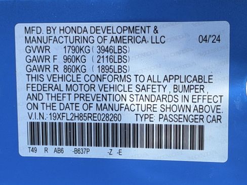 Certified 2024 Honda Civic Sport image 28