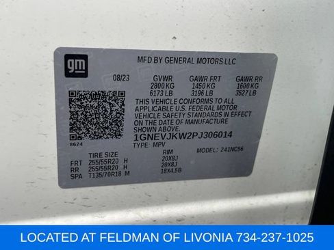 Used 2023 Chevrolet Traverse RS w/ LPO, Floor Liner Package AWD/4WD image 10