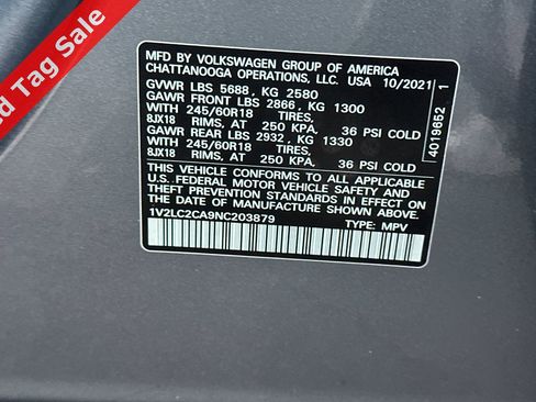 Certified 2022 Volkswagen Atlas Cross Sport SE image 32