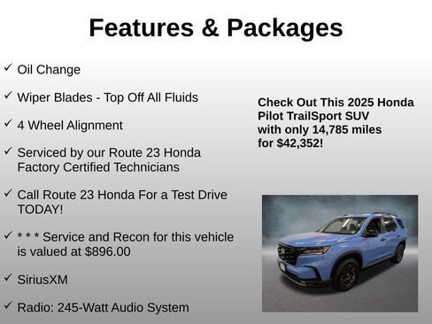 Certified 2025 Honda Pilot TrailSport image 4