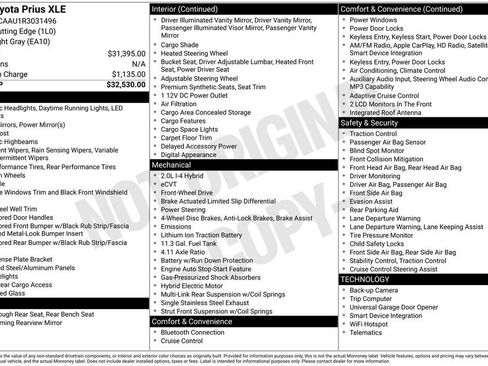 Used 2024 Toyota Prius XLE image 7