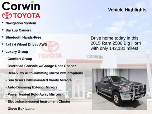 Used 2015 RAM 2500 Big Horn image 7