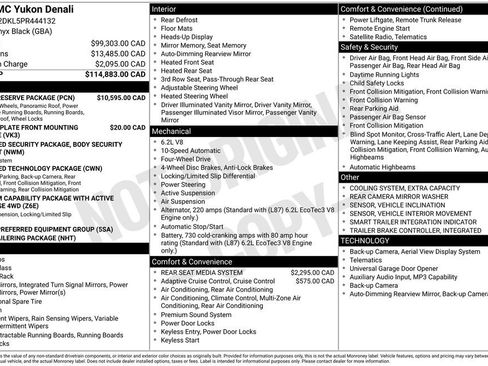 Used 2023 GMC Yukon Denali w/ Denali Reserve Package AWD/4WD image 5