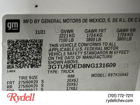 Used 2022 GMC Sierra 1500 SLT w/ SLT Premium Plus Package image 22