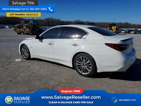 Used 2019 INFINITI Q50 Luxe w/ Cargo Package (L96) image 3