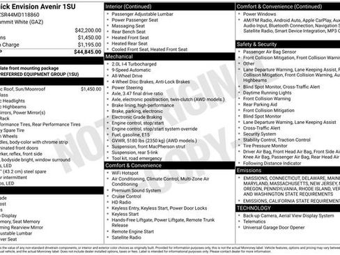 Used 2021 Buick Envision Avenir image 11