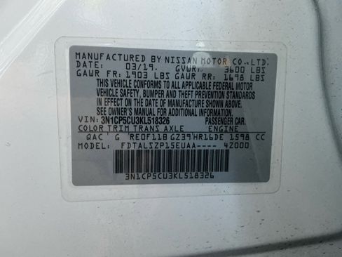 Used 2019 Nissan Kicks SV w/ Exterior Package FWD image 20