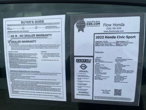 Used 2022 Honda Civic Sport image 37