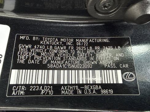 Used 2022 Lexus ES 300h w/ Premium Package FWD image 54