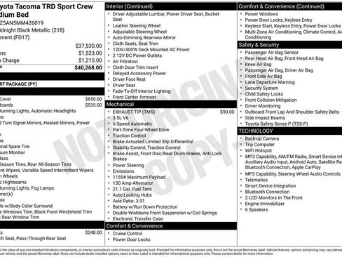 Used 2021 Toyota Tacoma TRD Sport AWD/4WD image 26
