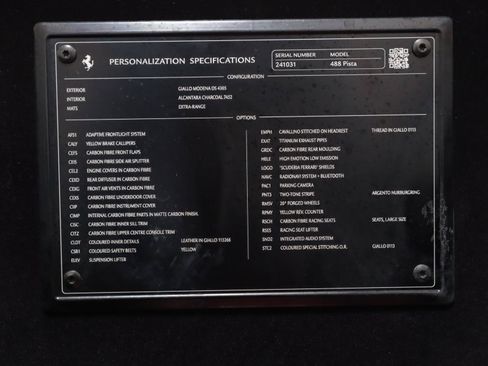 Certified 2019 Ferrari 488 Pista Coupe RWD image 15