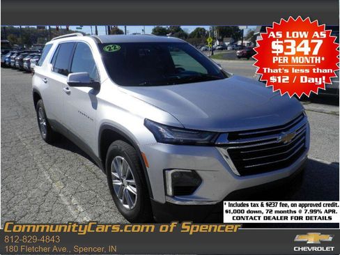 Used 2022 Chevrolet Traverse LT w/ LPO, Cargo Package image 1