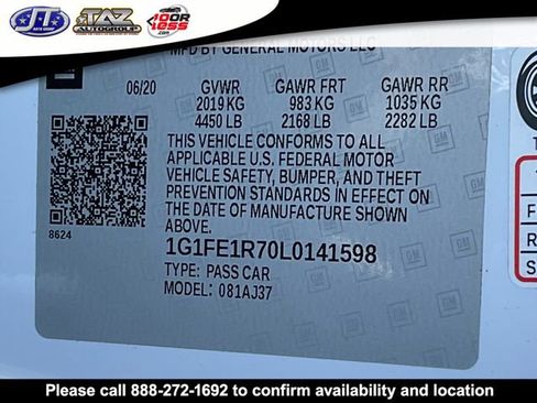 Used 2020 Chevrolet Camaro SS image 17