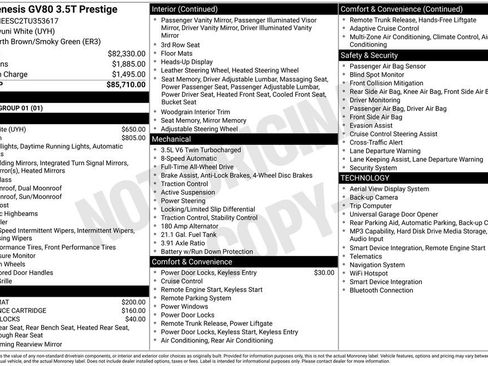 New 2026 Genesis GV80 3.5T Prestige AWD/4WD image 5
