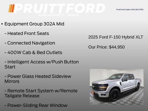 Used 2025 Ford F150 XLT w/ Equipment Group 302A MID AWD/4WD image 19