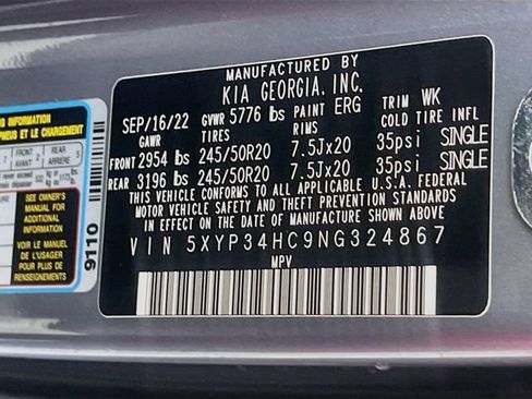 Used 2022 Kia Telluride EX w/ EX Premium Package FWD image 36