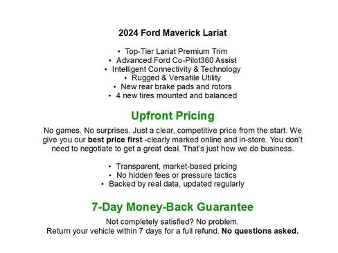 Used 2024 Ford Maverick Lariat w/ 4K Tow Package AWD/4WD image 3