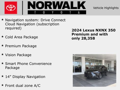Used 2024 Lexus NX 350 AWD w/ Vision Package image 10