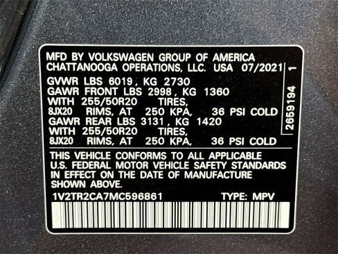 Used 2021 Volkswagen Atlas SEL Premium image 27