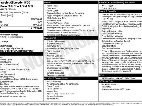 Used 2024 Chevrolet Silverado 1500 Custom image 6