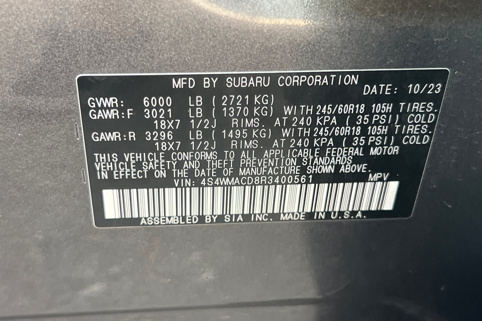 Used 2024 Subaru Ascent Premium w/ Convenience Package AWD/4WD image 53