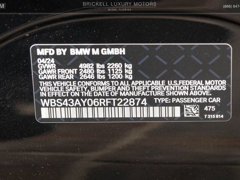 Used 2024 BMW M3 Competition w/ Executive Package AWD/4WD image 42