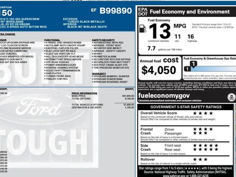 Used 2014 Ford F150 Raptor w/ Equipment Group 801A Luxury image 2